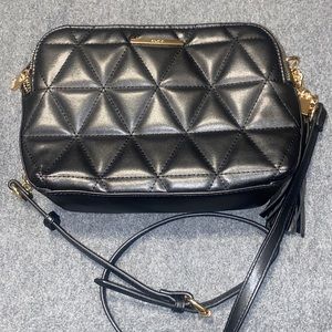 Also crossbody bag with gold hardware 9.5 by 6.5